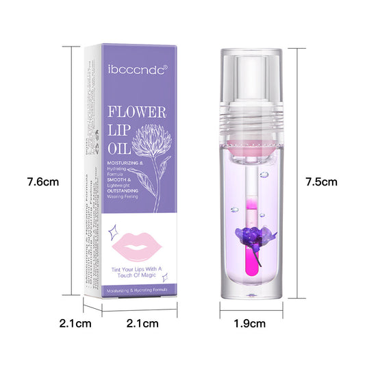Flower Color Changing Lip Oil Moisturizing Jelly Lipgloss 